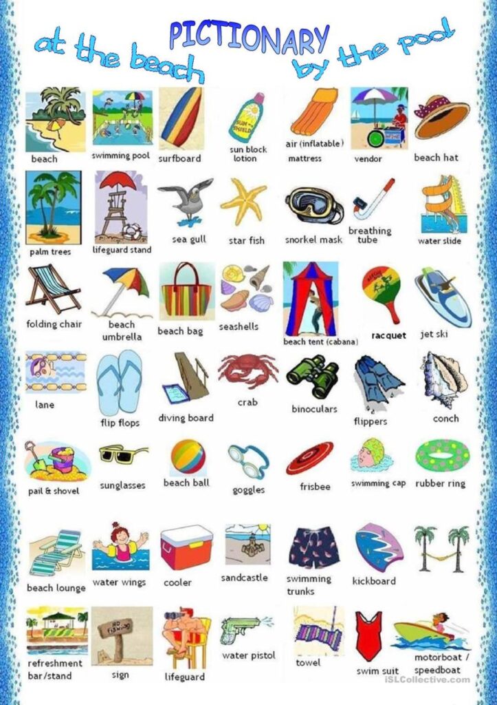 summer english vocabulary